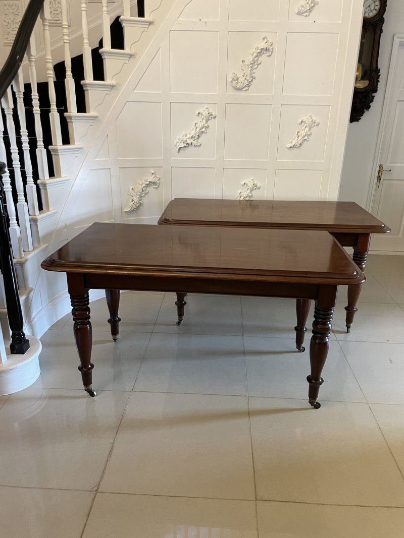 Rare Irish 12/14 Seater Metamorphic Antique Victorian Superb Quality Figured Mahogany Dining Table - Image 15